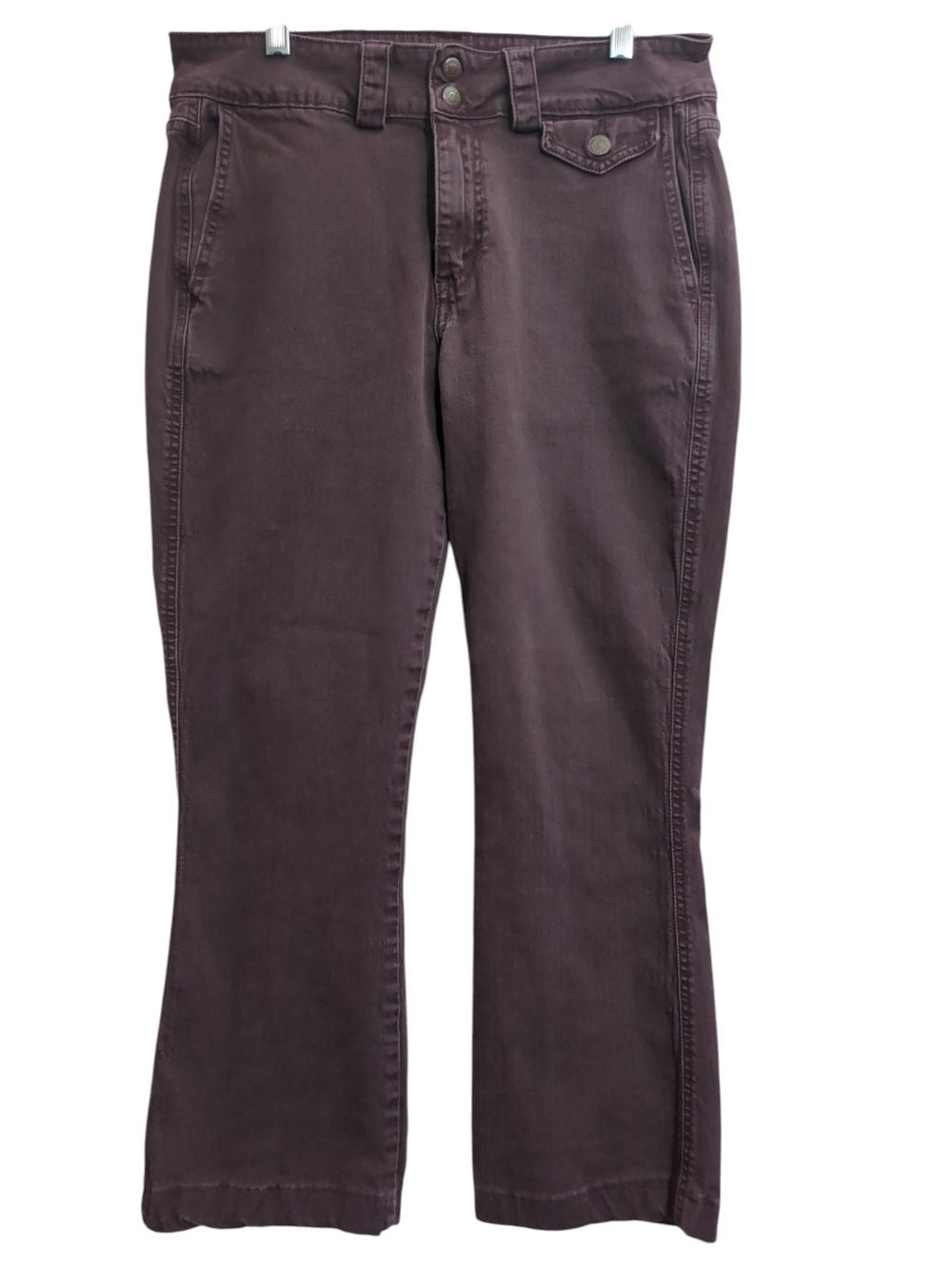 Levi's Cavalry Bootcut Pants Brown Double Button Mid Rise Size 10 MIS Y2K Indie